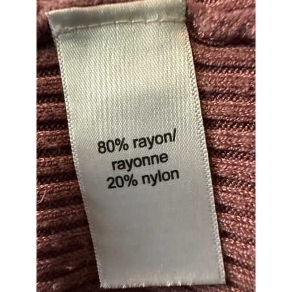 Maurice's Mauve Long sleeved waffle knit sweater with a cut-out Sx 2X - Picture 8 of 8